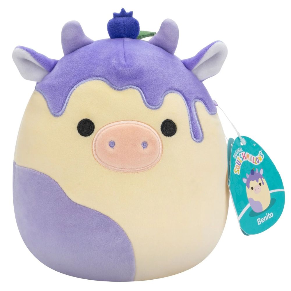 Squishmallows Benito the Blueberry Cow 7.5" Plush