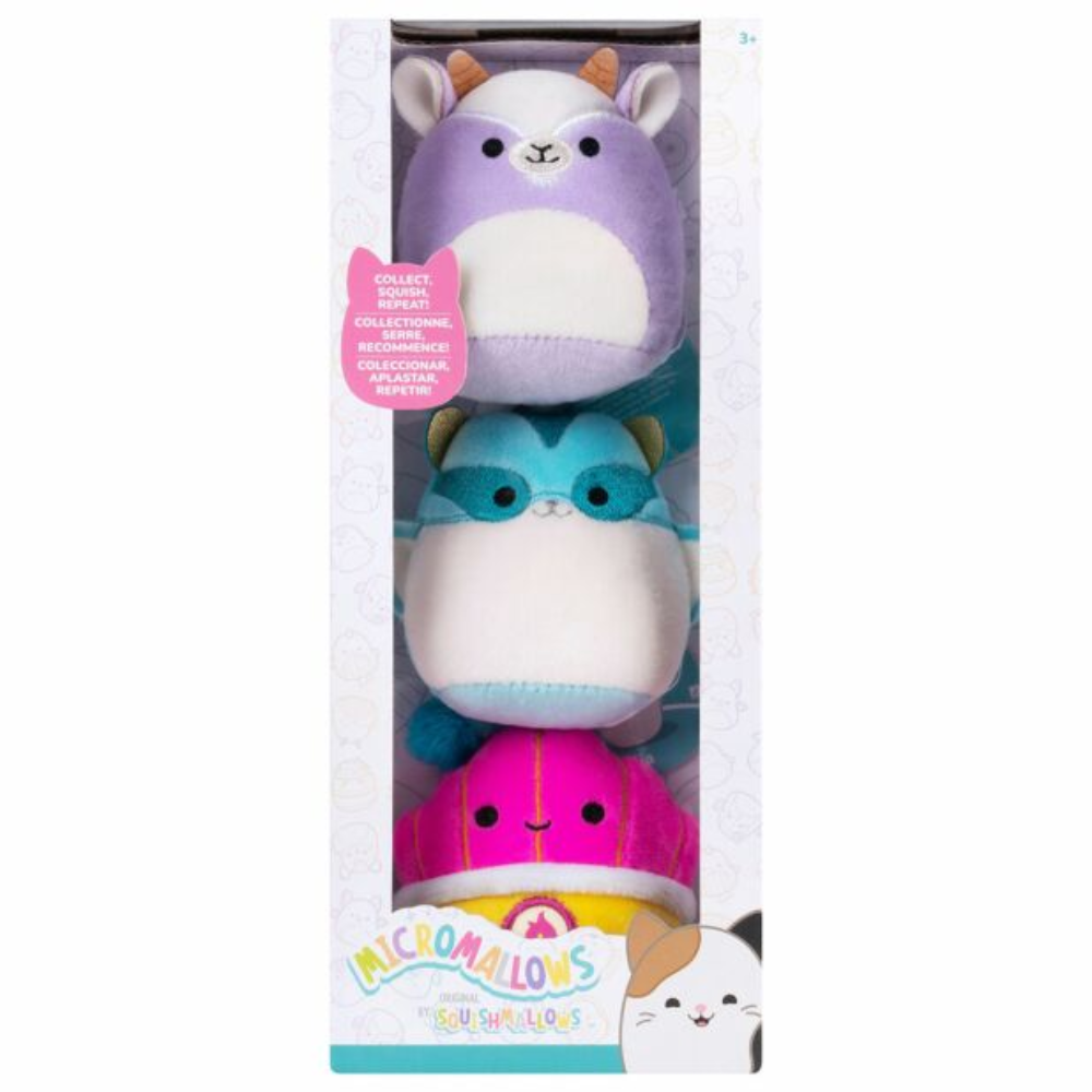 Squishville by Squishmallows SQM0158 Mall-Two 2 Mini-Squishmallow Pluche Karakters, Thema Play Squishville by Squishmallows SQM0158 Mall-Two 2 Mini-Squishmallow Pluche Karakters, Thema Play