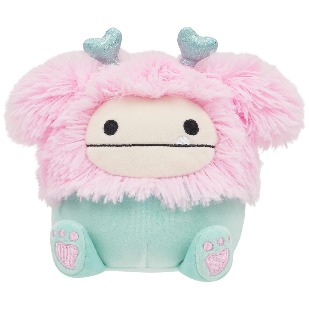 Squishmallows Original 7.5-Inch Bessem the Bigfoot with Heart Headband - Valentine's Plush