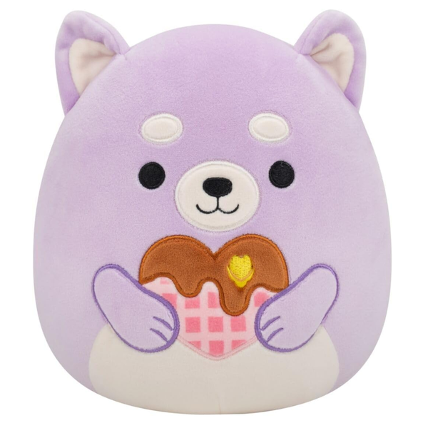 Squishmallows Original 7.5-Inch Hoyt the Lavender Shiba Inu - Valentine's Plush
