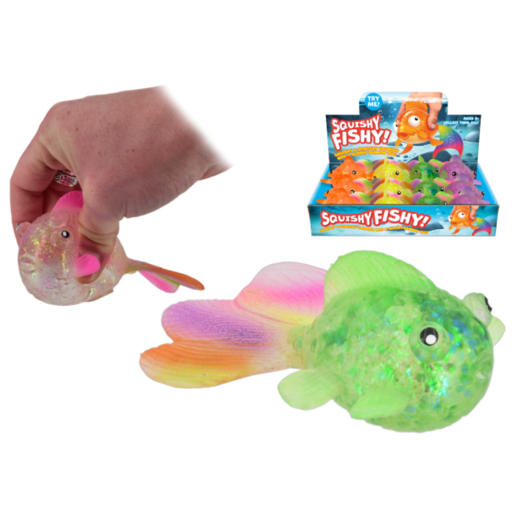 Squishy Fish Goldfish sensory squeezy toy