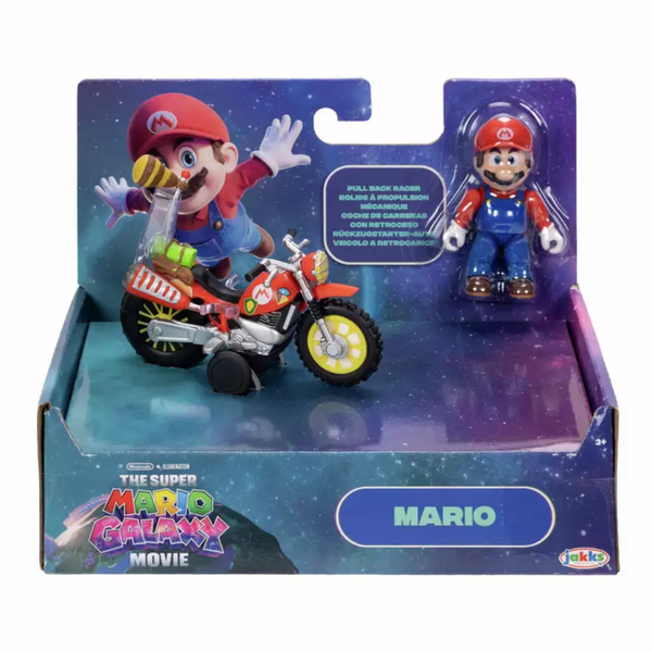 Super Mario Galaxy Movie Mario and Motorbike Playset