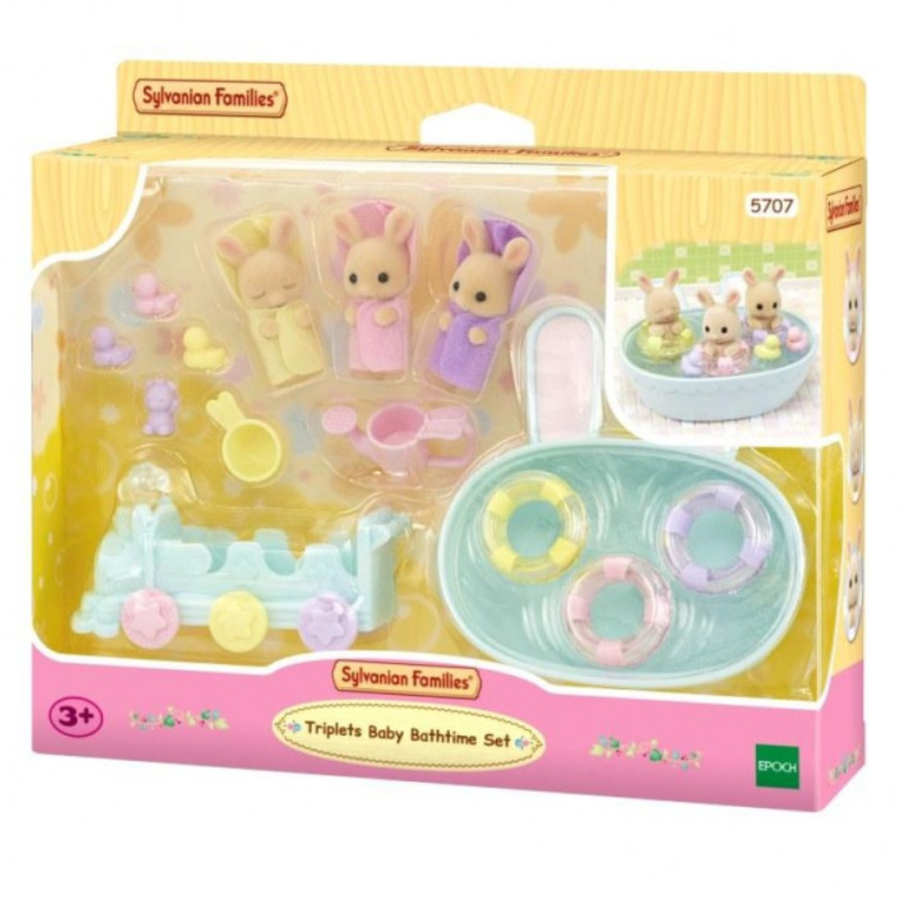 Sylvanian Families 5707 Triplets Baby Bathtime Set