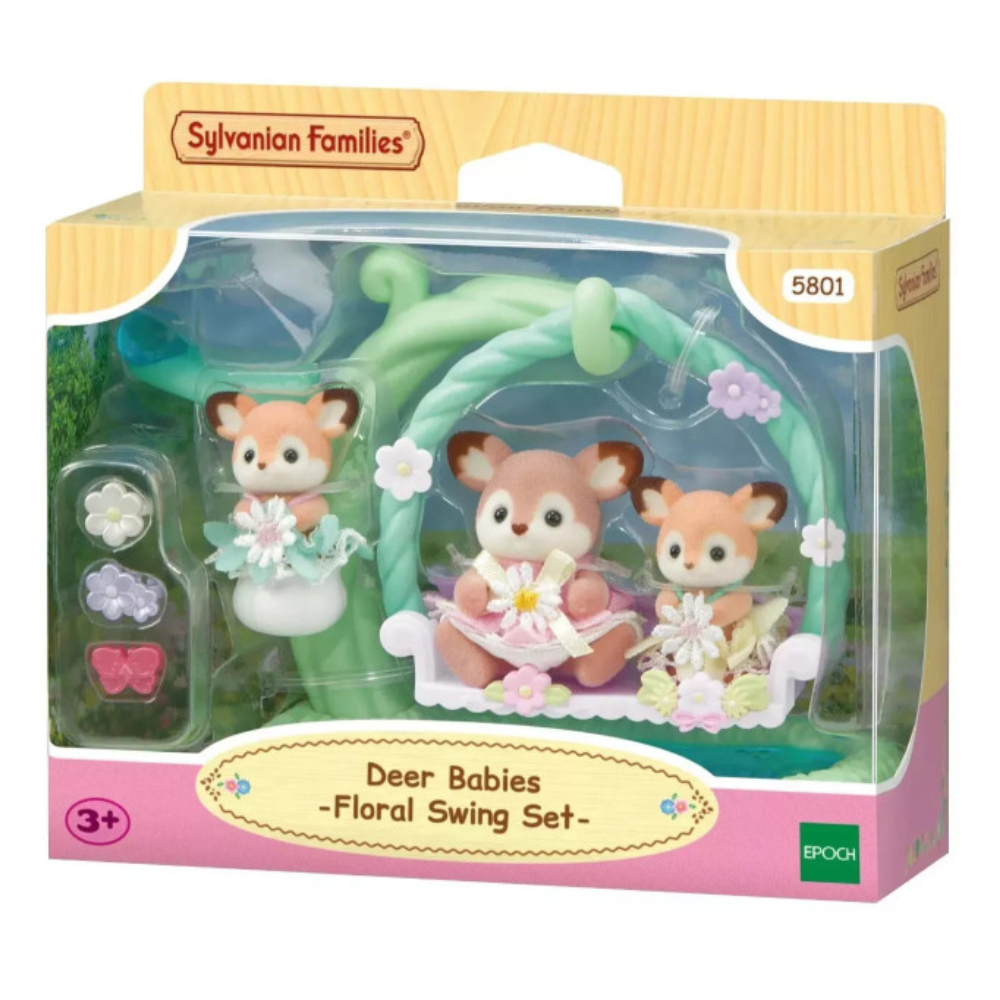 Sylvanian Families 5801 Deer Babies - Floral Swing Set