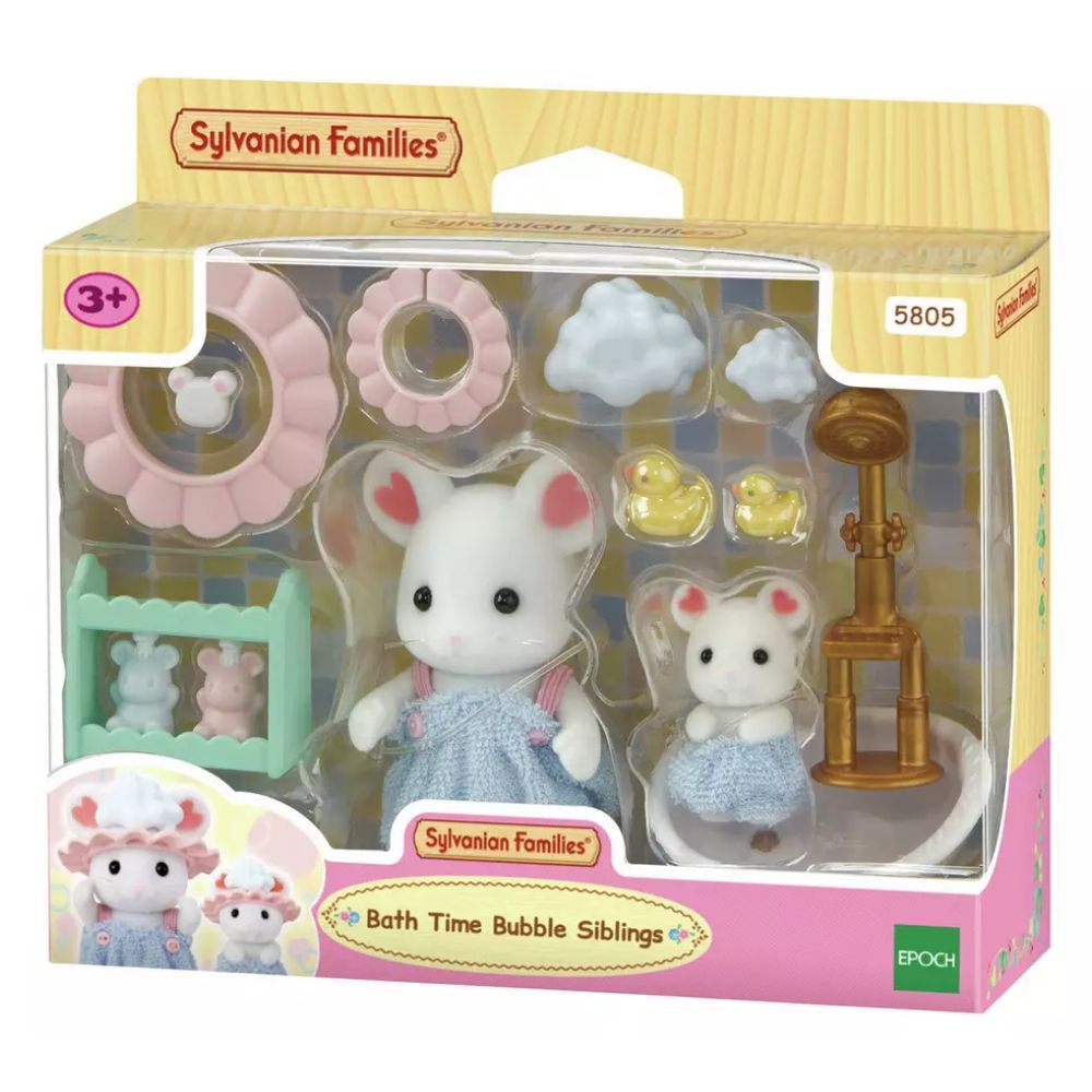 Sylvanian Families Bath Time Bubble Siblings Playset