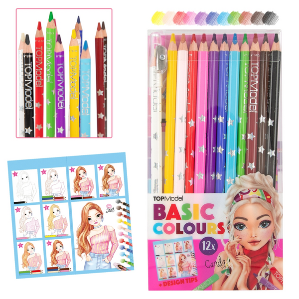TOPModel Basic Colored Pencil Set 12 Colors