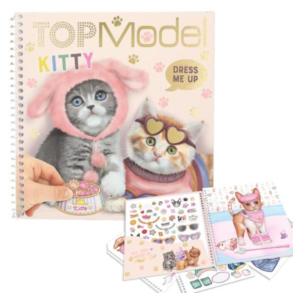 TOPModel Dress Me Up sticker album KITTY