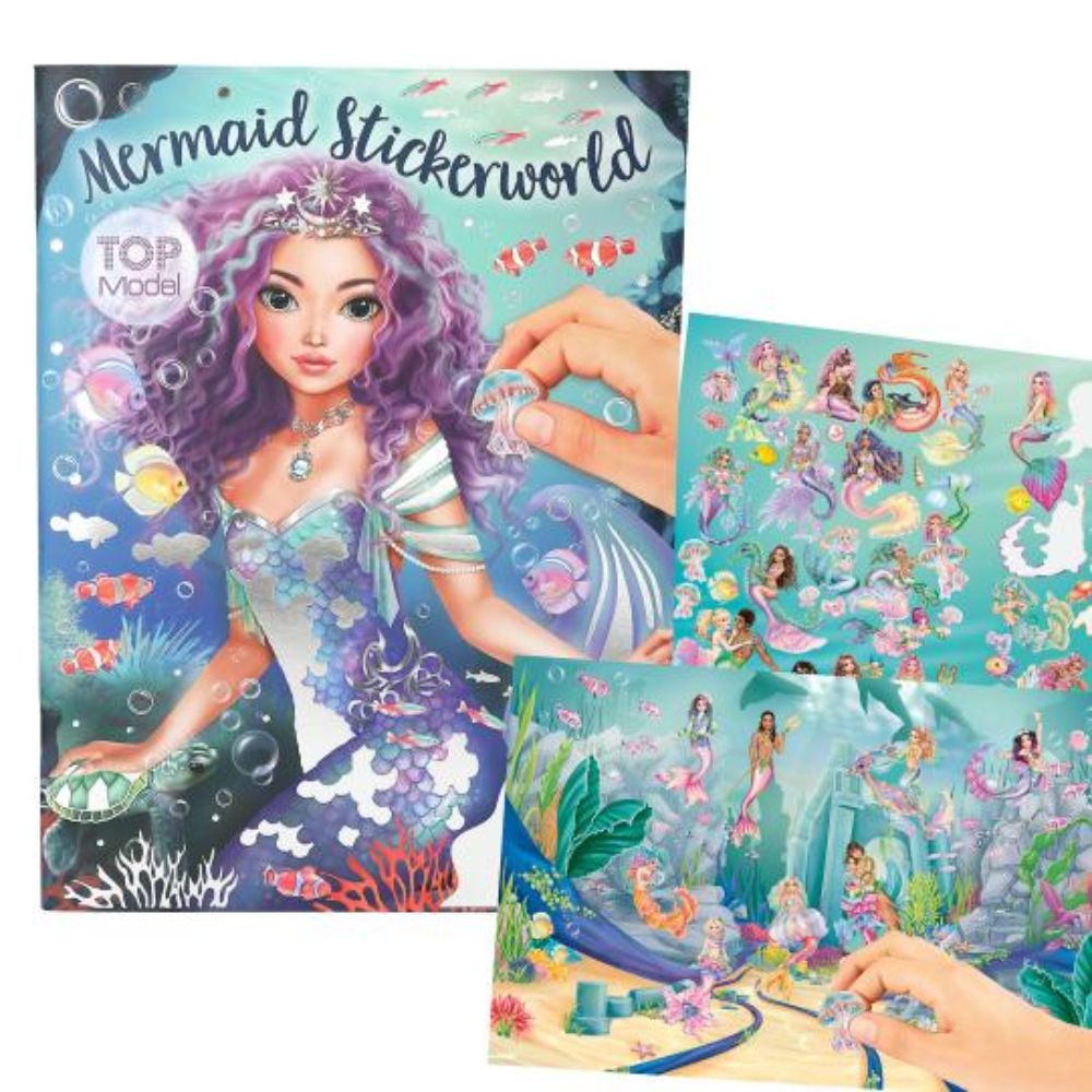 Depesche TOPModel Stickerworld - Livre D'autocollants Créatif Avec 20 Pages à Décorer Et 138 Stickers Inclus | Activité Manuelle Pour Filles