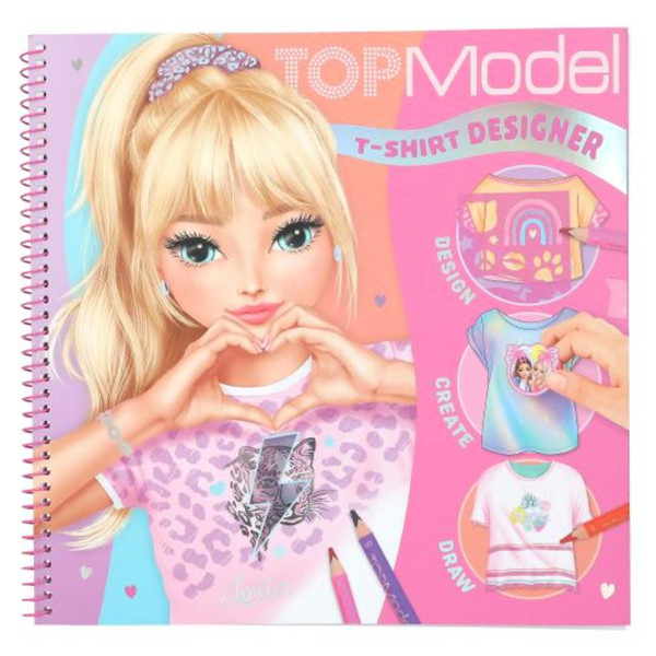 TOPModel T-Shirt Designer Colouring Book