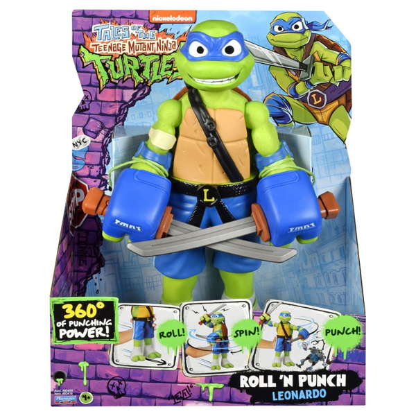 Teenage Mutant Ninja Turtles Tales of the TMNT Roll 'N Punch Leonardo Action Figure