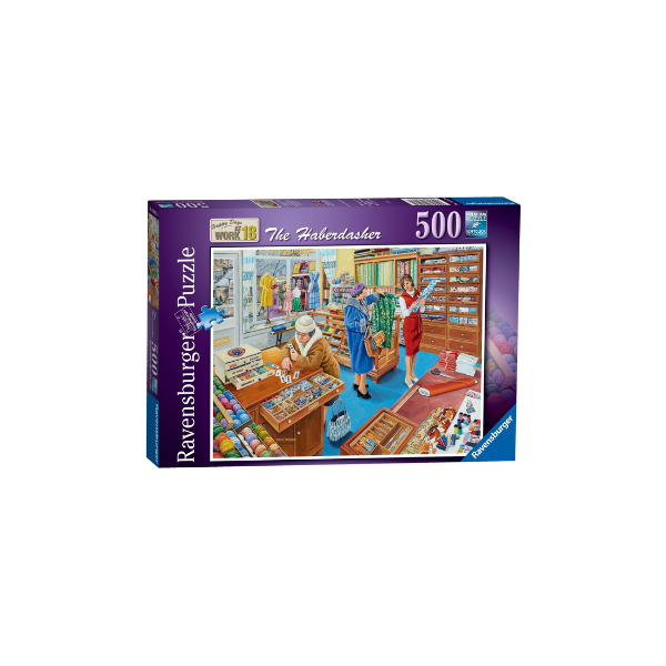 Ravensburger Happy Days at Work The Haberdasher 500pc Jigsaw Puzzle