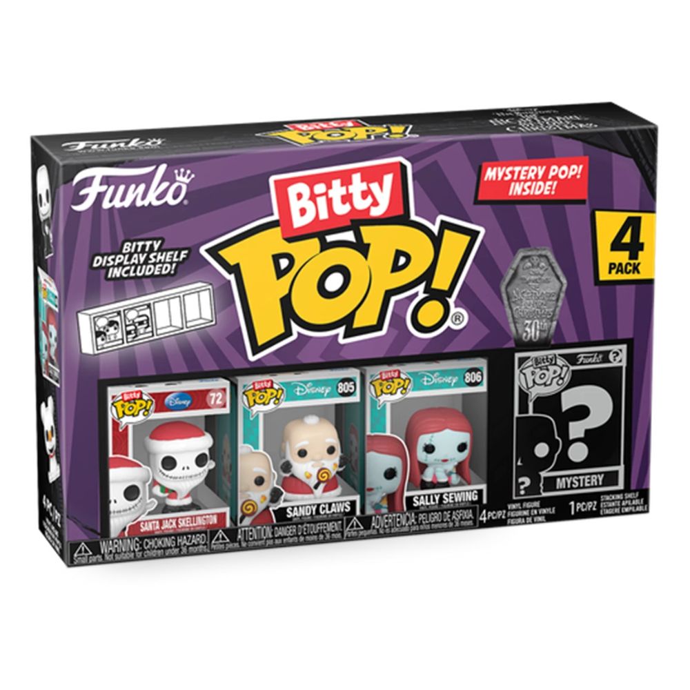 The Nightmare Before Christmas: Bitty Pop! Vinyl FIgure 4-Pack: Series 4 (Packs randomly supplied)