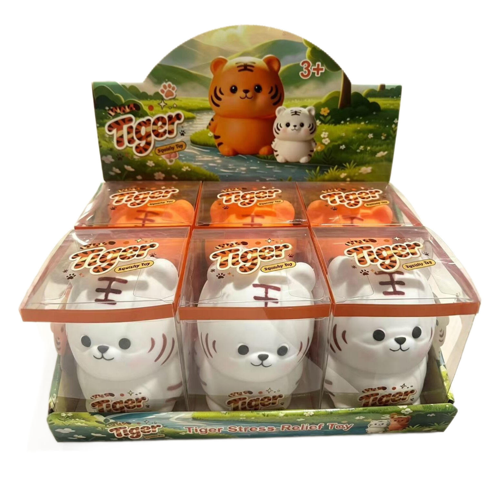 Tiger Soft Stress Toy for Kids Assorted