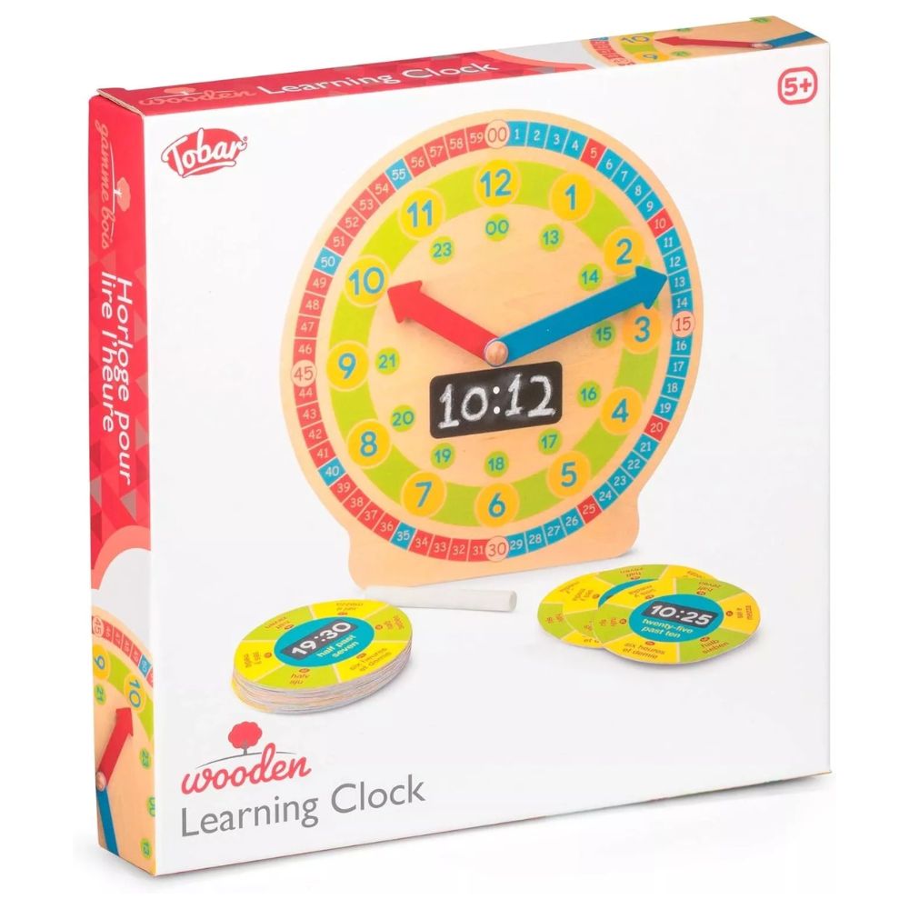 Tobar Wooden Learning Clock