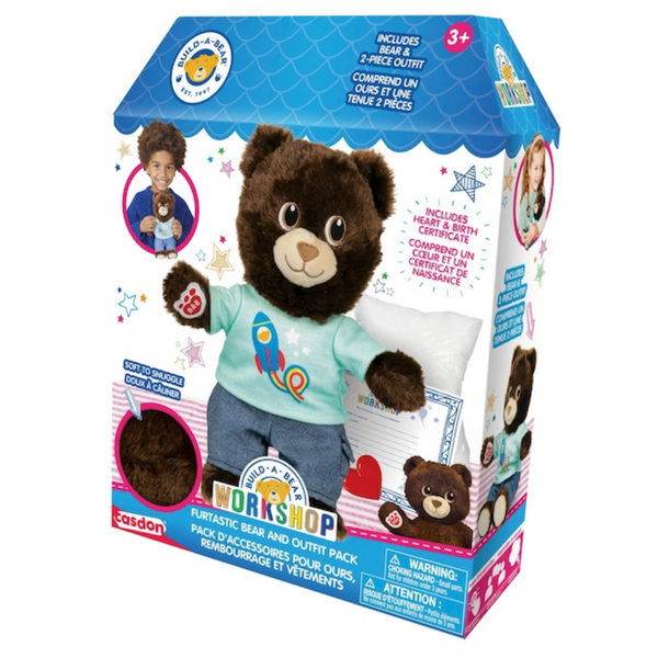 Toy Build-a-Bear Workshop Furtastic Bear and Outfit Pack - Rocket