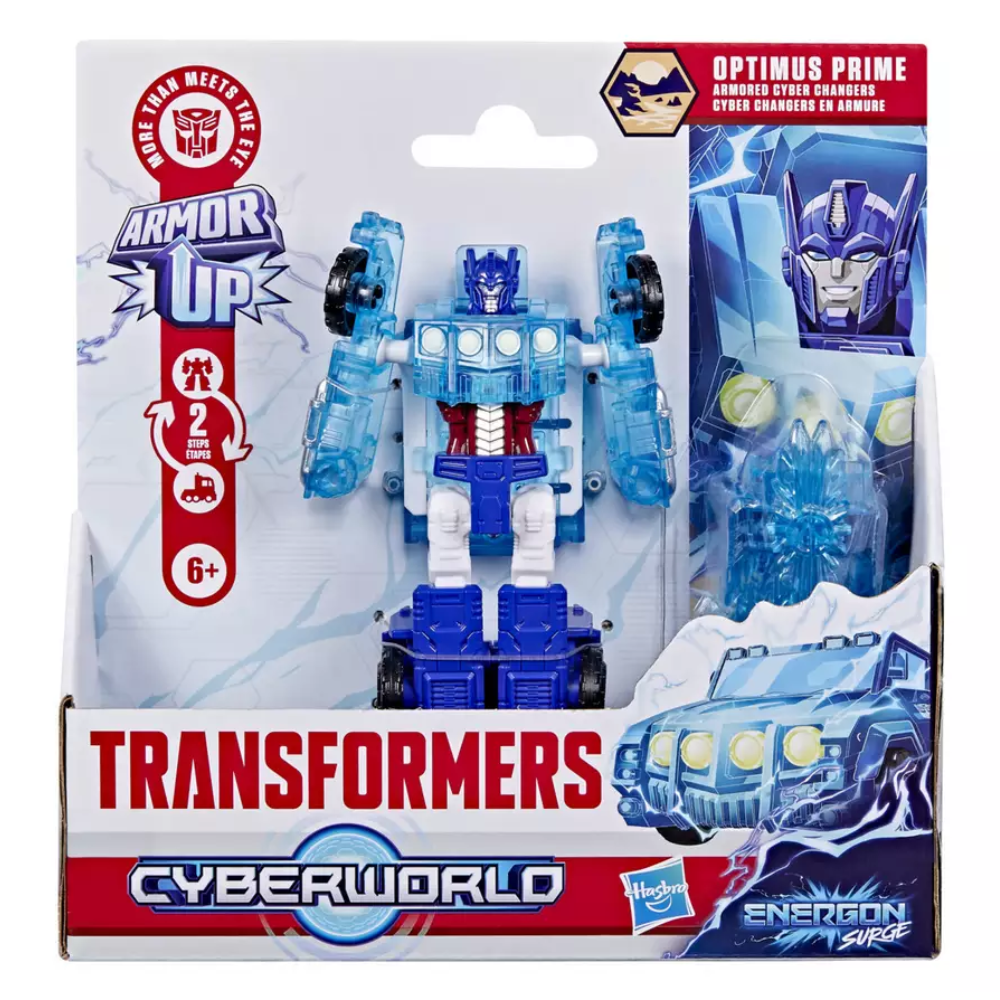 Transformers Cyber Changers Optimus Prime Armoured 4 inch Action Figure