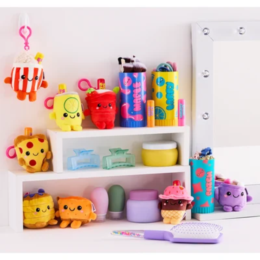 Trendy Self-Care Toycessories, Stuffie with Keychain & Matching
