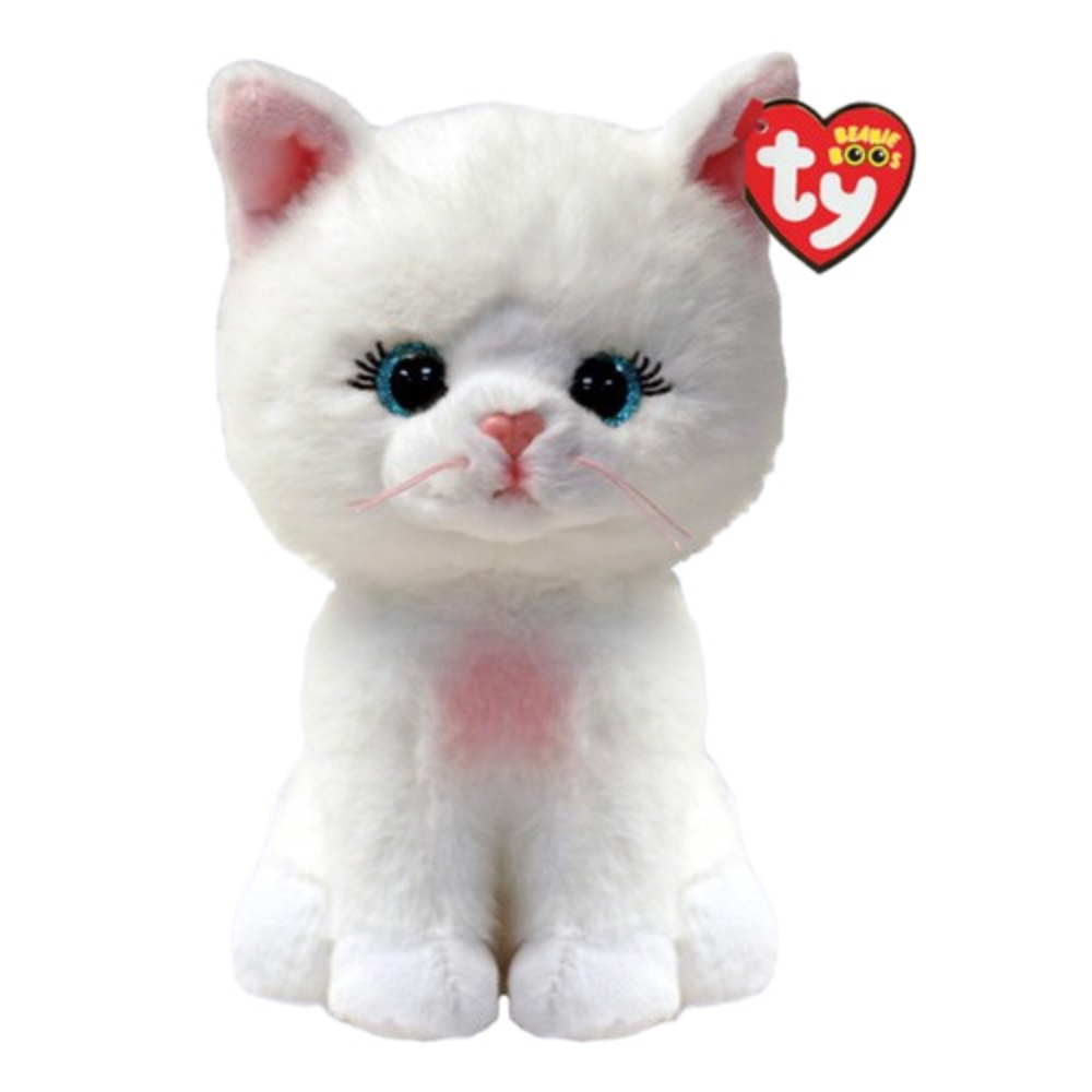 Ty Beanie Boos AMELIA the White Cat