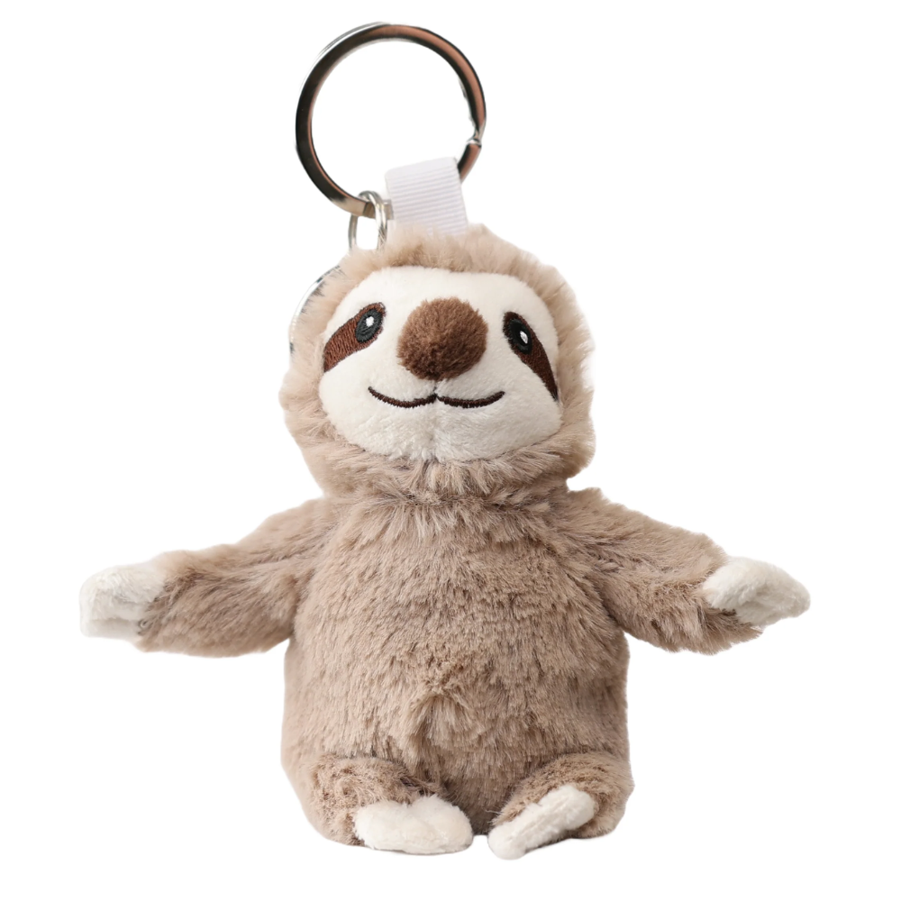 Warmies Brown Sloth Keyring