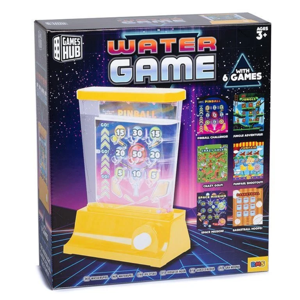 Water Game 6 Themed Cards Pinball Jungle Golf Funfair Space Mission Kids Toy Fun