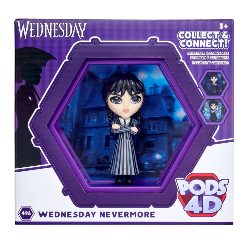 Wednesday Nevermore Uniform Pod 4D Collector Figure