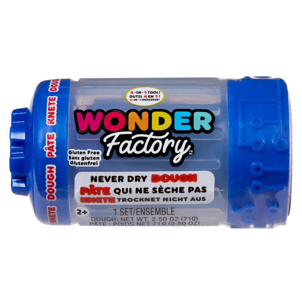 Wonder Factory Never Dry Dough Singles - Blue