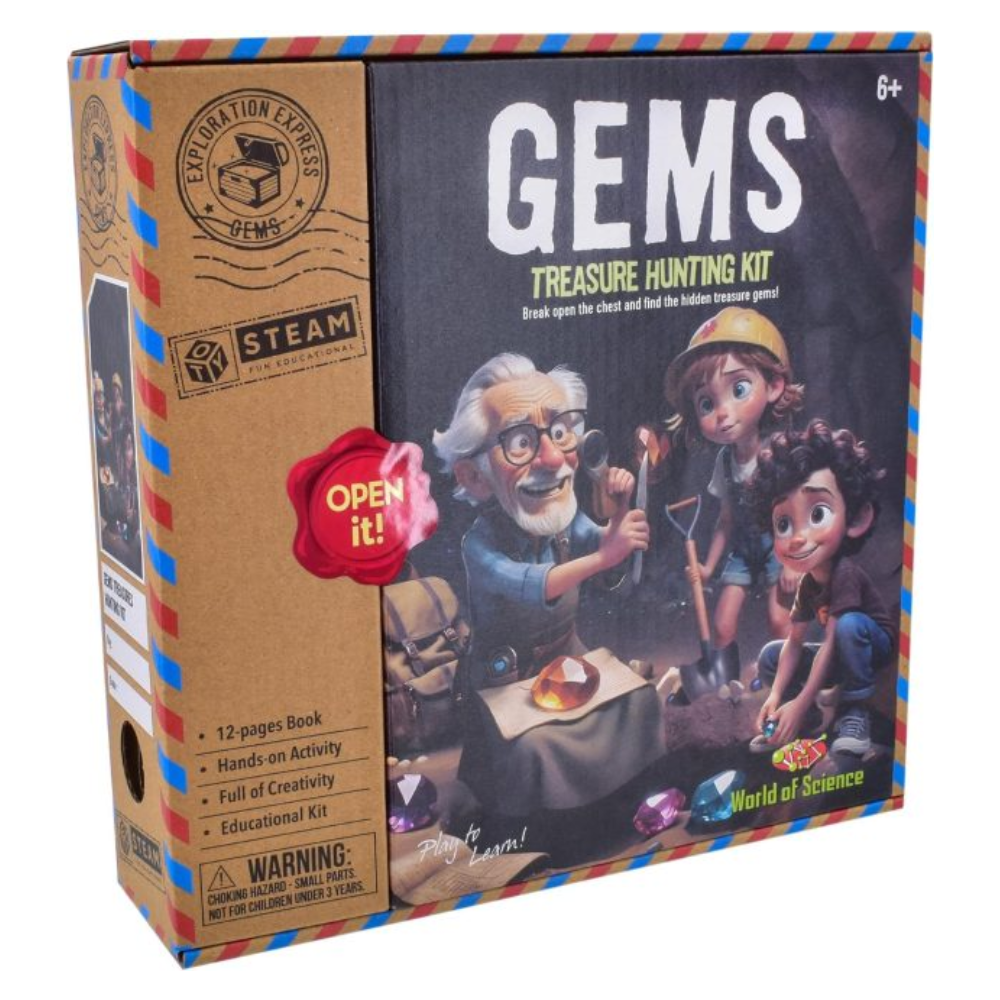 World of Science Adventure Science Kits – Gems Collection Set