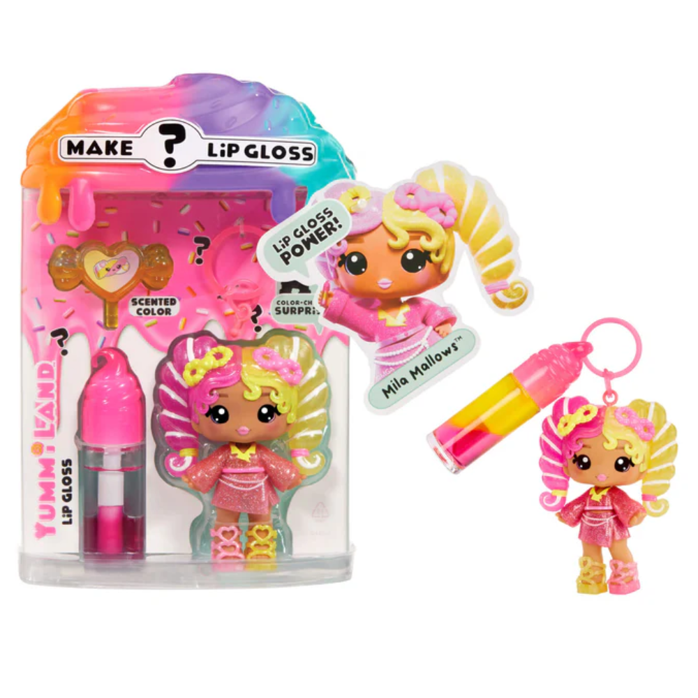 Yummiland Lip Gloss Doll Mystery Color Change - Mila Mallows