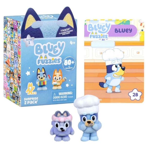 Bluey Fuzzies Surprise Figure 2pk
