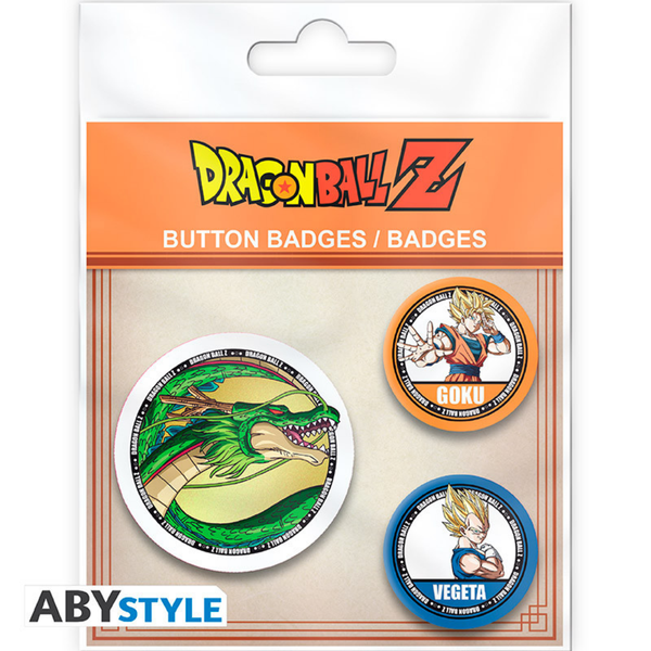 DRAGON BALL - Badge Pack - DBZ/Goku, Vegeta & Shenron