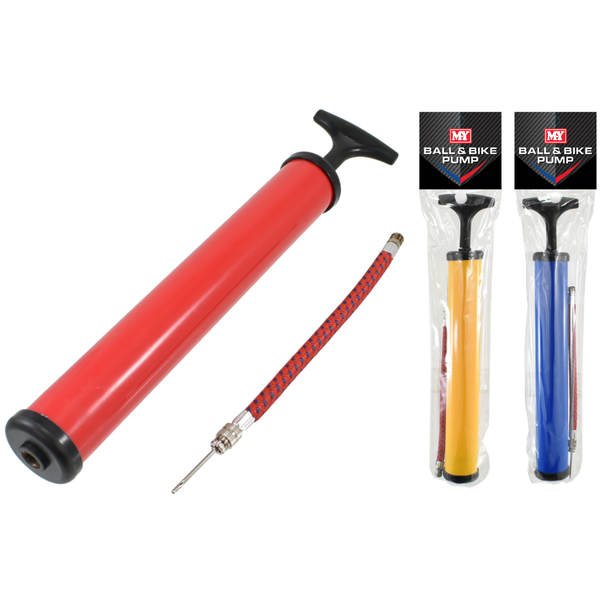 Inflating Hand Air Pump With Needle and Flexi Adapter for Bike Football Ball
