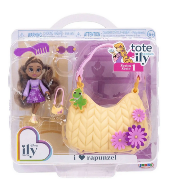 Disney ily 4EVER Tote Ily Teenies Series 1 I Love Rapunzel 2-Inch Mini Doll