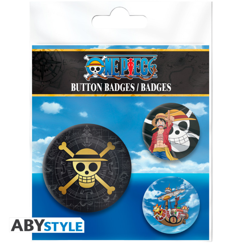 ONE PIECE - Badge Pack - Skull & Luffy