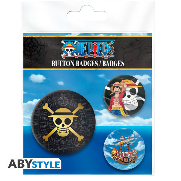 ONE PIECE - Badge Pack - Skull & Luffy