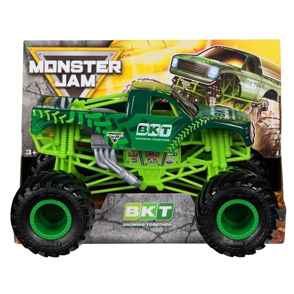 Monster Jam BKT Monster Truck, Green 1:24 Scale Die-Cast Vehicle, Series 26