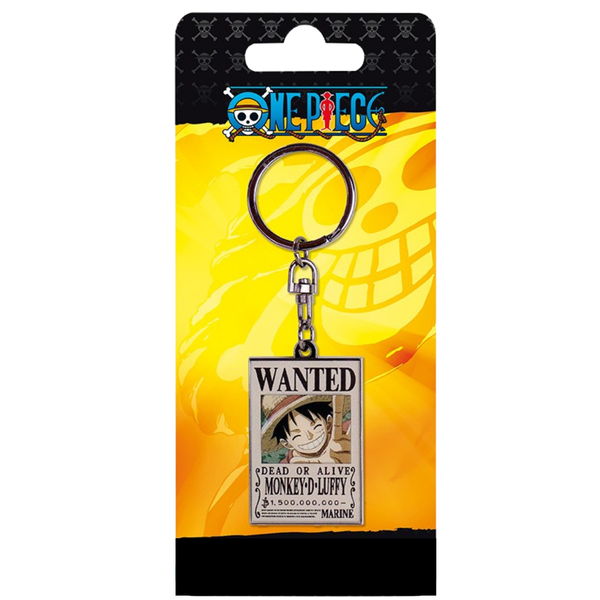 ONE PIECE - Keychain "Wanted Luffy" X4