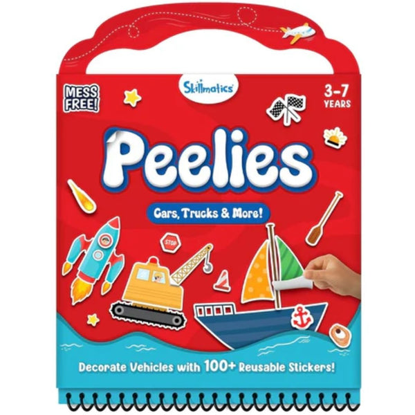 Skillmatics Reusable Sticker Activity Book Peelies Cars Trucks & More