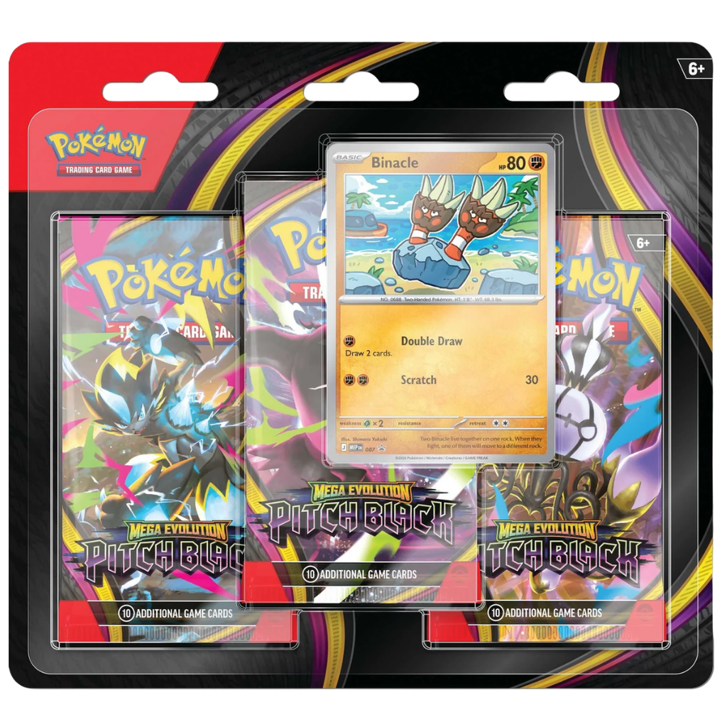 Pokémon TCG: Mega Evolution Pitch Black - 3 Pack CDU