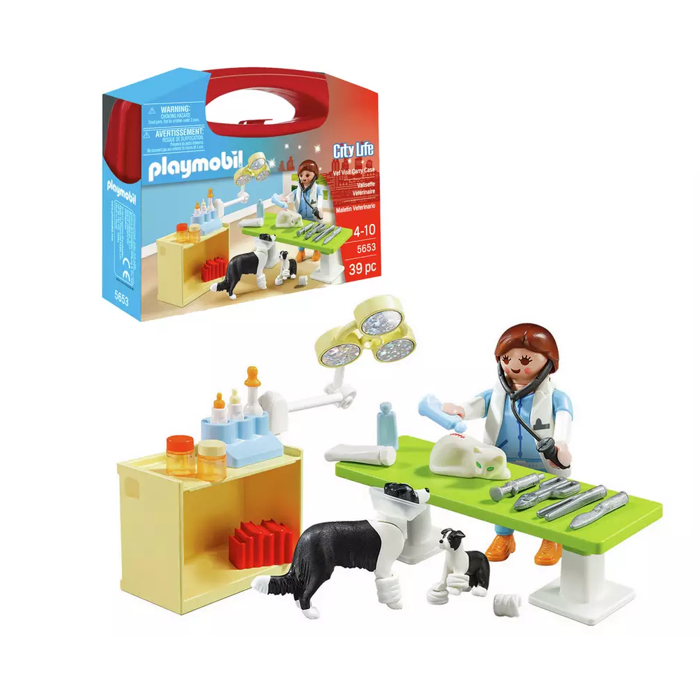 Playmobil City Life Collectable Small Vet Carry Case 5653