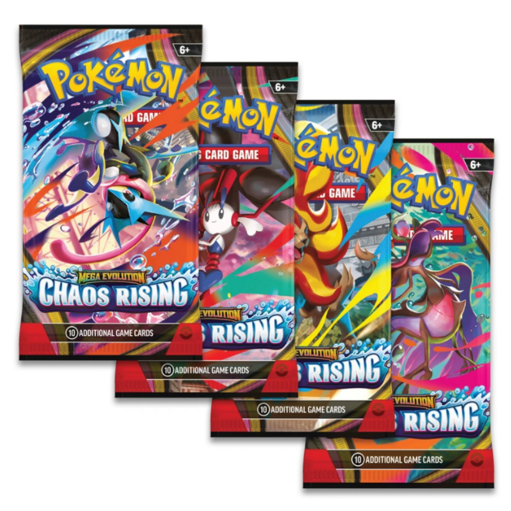 Pokmon Trading Card Game (TCG): Mega Evolution Chaos Rising Booster P Toys4you Pokmon Trading Card Game (TCG): Mega Evolution Chaos Rising Booster P Toys4you