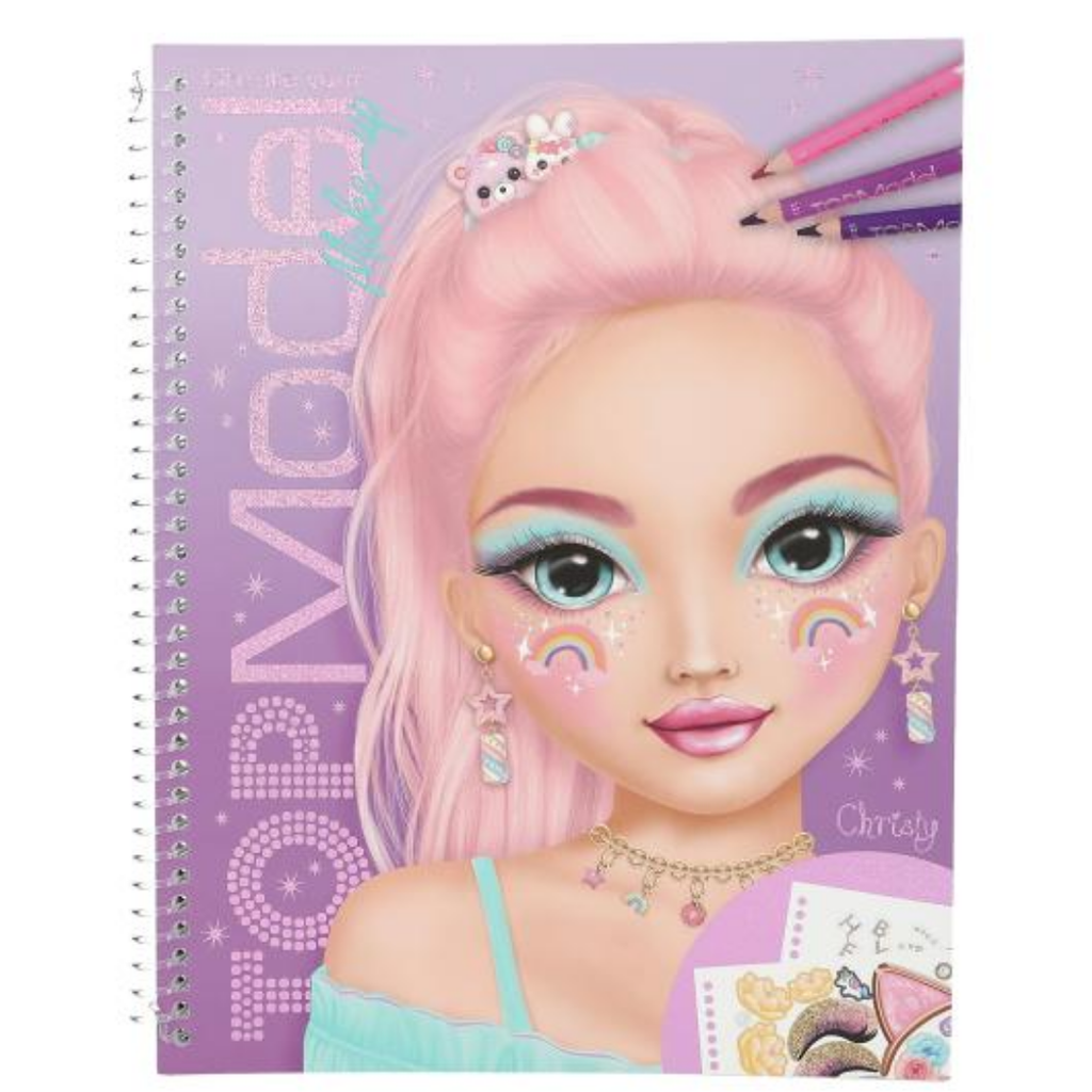 TOPModel Make Up Colouring Book