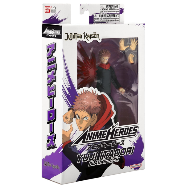 Anime Heroes Jujutsu Kaisen Action Figure Yuji Itadori Black Flash