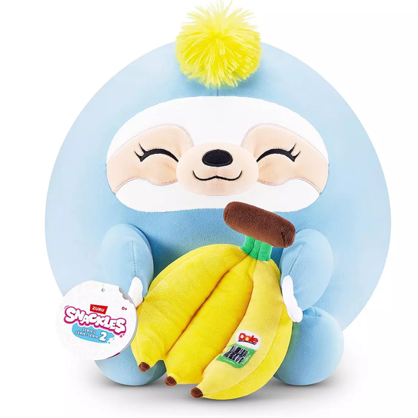Snackles 14in Plush - Sloth & Dole (Banana)